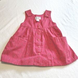 Peppermint Lane Pink Floral Girls Dress Cottagecore Prairie Country Pockets Sz 4